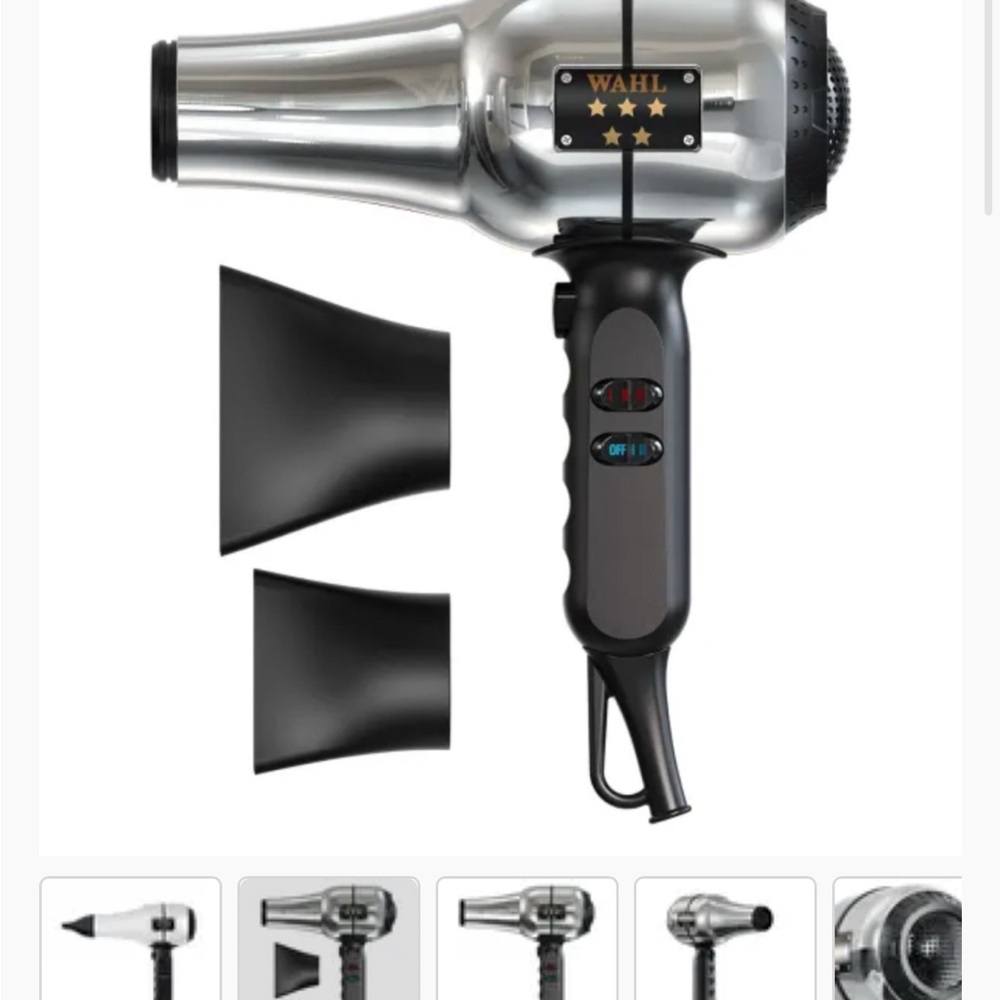 Wahl Professional Silver and Black Barber Dryer